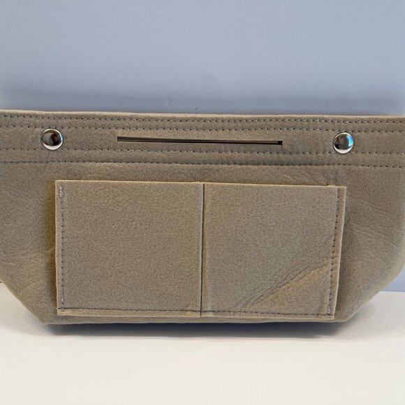 Insert/Organizer- Designer Handbags/Totes -Bright Khaki Style 3- Snap - NWT - Picture 3 of 10